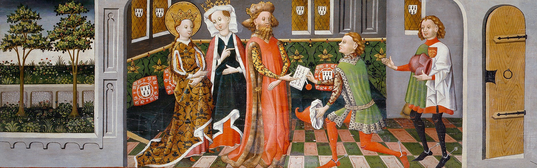 Legend of St Ursula: The Envoys bring the Heathen King's Request to St Ursula's Parents
