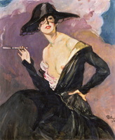 Elegant Venetian Lady with a Cigarette (Princess Ruspoli)