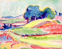 Landscape with Hills and Trees near Dresden
