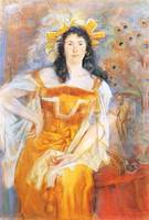 Portrait of Honorata Leszczynska as Katharina in Shakespeare's "The Taming of the Shrew"