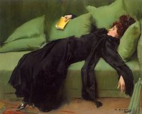 Decadent Young Woman after the Dance