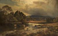 Cattle Fording the River Brathay