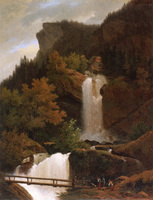 The Waterfall of Wandel, near Brienz