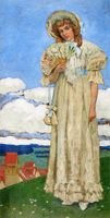 Young Lady with Fan