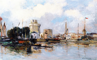 La Rochelle, the Harbor, Bright Sky
