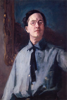 Self-Portrait in Gray Shirt