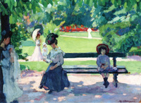Reading, Luxembourg Garden