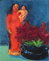 Madonna and Flowers