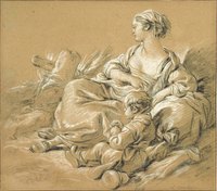 Shepherdess and Child