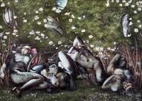 Study for 'The Sleeping Knights'