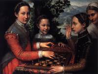 Portrait of the Artist's Sisters Playing Chess
