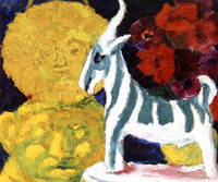 Still Life with Striped Goat