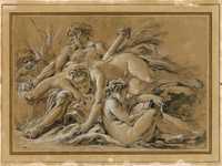 Two River Gods and two Naiads
