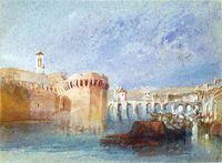 Angers - The Walls of Doutre with the Tower of the Church of La Trinite