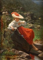 Young Girl in a Landscape