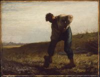 Man Turning Over the Soil