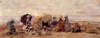 Trouville, Beach Scene