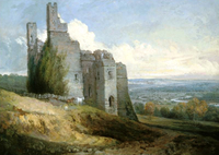 View of Harewood Castle from the Southeast