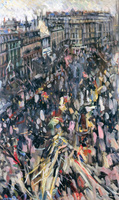 Crowd on the Boulevard in Mid-Lent