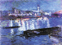 The Seine by Night outside Gare de Lyon Railway Station