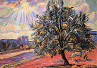 Landscape with Fields under the Sun
