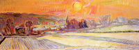 Sunset and Snow over Orsay