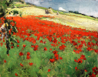 Landscape with Poppies