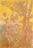 Tree on Yellow Background