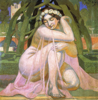 Woman with Floral Crown