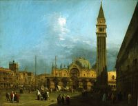 Venice:  Piazza San Marco with the Basilica and Campanile