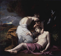 Venus lamenting the death of Adonis