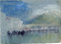 Rouen, The Bridge of Boats and the Stone Bridge, with Montagne Ste-Catherine Beyond