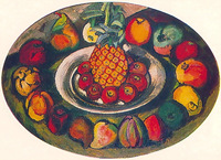 Still life with pineapple