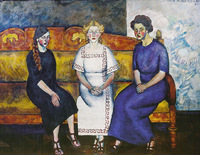 Three sisters on the couch