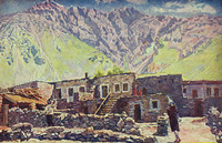 Georgia. Mount Shat and Village