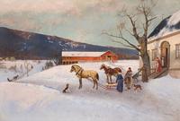 Sledge Ride from Farm Yard
