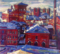 Moscow, View Toward the Factory