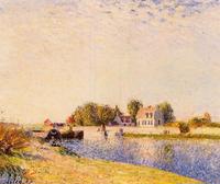 The Dam on the Loing - Barges