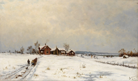 Winter Landscape with Farm