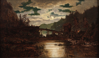 River with Saw Mill