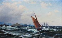The pilot boat Farsund on mission
