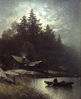 Fisherman in the Moonlight