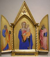 Madonna and Child, with Saints Peter and John the Evangelist, and Man of Sorrows