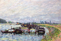Barge Garage at Saint-Mammes