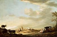 Landscape with Cattle and Figures