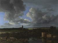 Landscape with a Ruined Castle and a Church