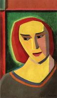 Portrait of a Woman with Red Hair