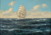 Under full sail