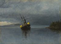 Wreck of the 'Ancon' in Loring Bay, Alaska
