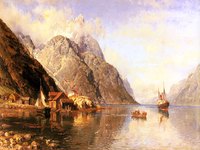 Ferrying Passengers to the Steamer 'Roeser'